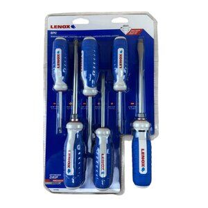 Lenox LXHT60900 6 PC Screwdriver Set Blue White
